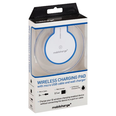Wireless Charging Pad W/usb Cable Wall 2.1 Charger - EA - Image 1