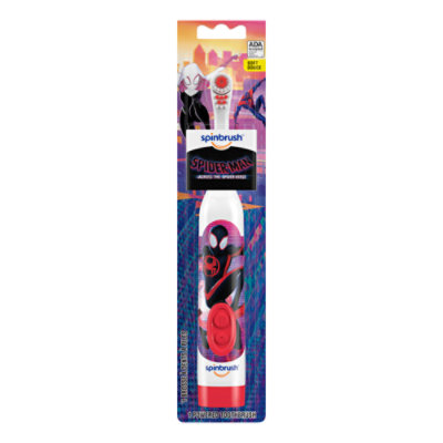 Spinbrush Kids Spider Man Battery Powered Soft Bristles Electric Toothbrush - Each - Image 1