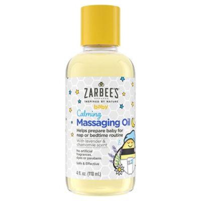 Zarbee's Lavender And Chamomile Baby Calming Massage Oil - 4 Fl. Oz. - Image 1