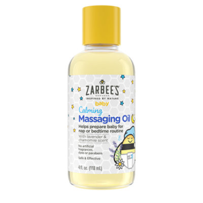 Zarbee's Lavender And Chamomile Baby Calming Massage Oil - 4 Fl. Oz. - Image 1