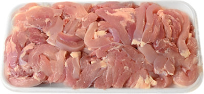 Amigos Chicken Thigh Boneless Skinless Strips - Lb - Image 1