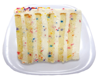 Colossal Birthday Cake Slice - Each (1140 cal)