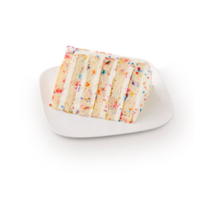 Colossal Birthday Cake Slice - Each (1140 cal) - Image 1