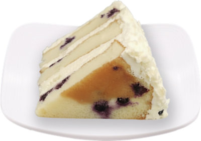 Bakery Lemon Blueberry Cake Colossal Slice - Each (1060 Cal.) - Image 1