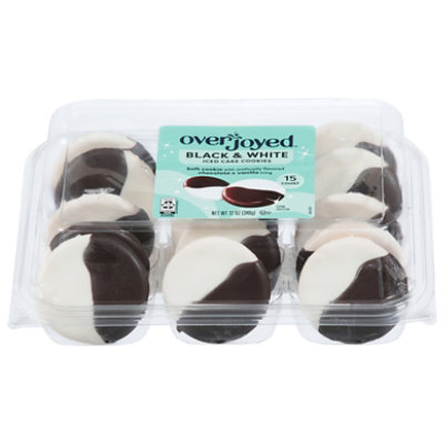 Overjoyed Black & White Iced Cake Cookies - 15 Each - Image 2