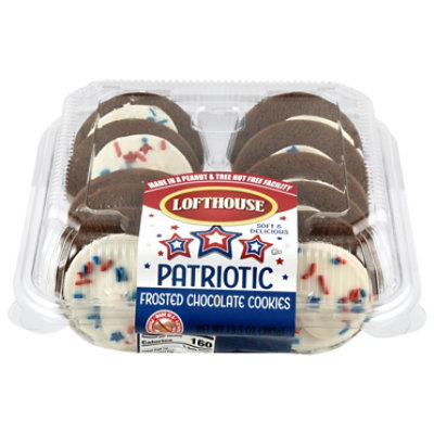 Patriotic Chocolate Frosted Sugar Cookies - 13.5 OZ - Image 2