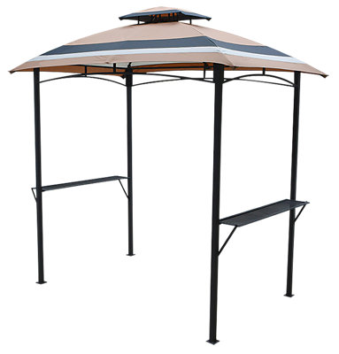 Signature SELECT Stripe Gazebo Canopy - 5 x 8 Foot - Image 1