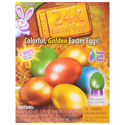 Easter Unlimited RJ Rabbit Approved 24K Colorful Golden Easter Eggs Egg Decorating Kit - Each - Image 2