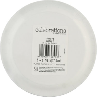 Creative Converting Celebrations Cobalt Lunch Plates 8 Count - Each - Image 4