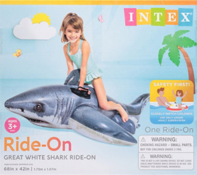 Intex Great White Shark Ride On Pool Float 1 Count - Each - Image 4