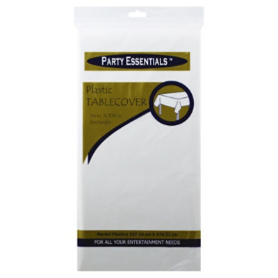 Northwest Enterprises White Plastic Tablecover - Each - Image 1