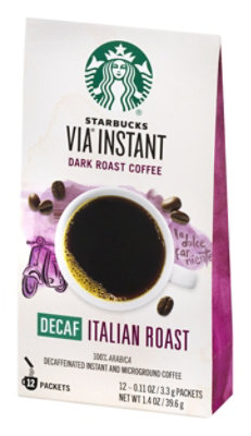 Starbucks Via Decaf Italian Roast 12ct - EA - Image 4