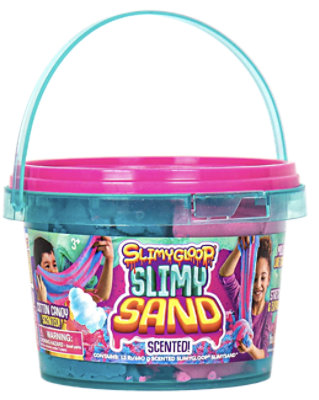 Slimygloop Cotton Candy Scented Slimy Sand Bucket - Each - Image 1