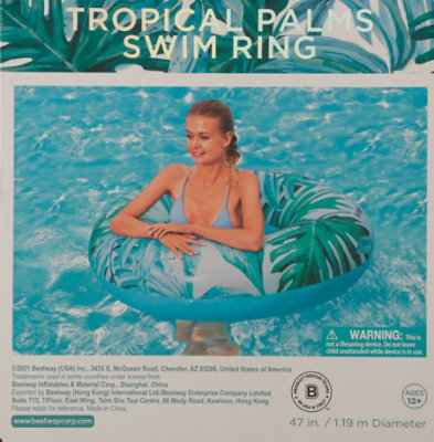 Bestway 47 In Swim Ring Tropical - 1 EA - Image 4