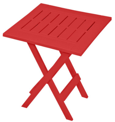 Red Folding Side Table - Each - Image 1