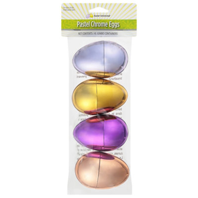Easter Unlimited Chrome Eggs 3.5 Inch - 4CT - Image 2