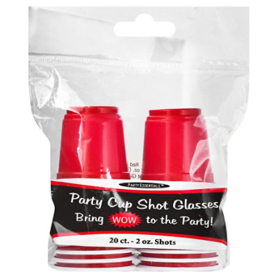 Red Party Shot Glasses 2oz - EA - Image 1