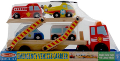 Melissa & Doug Emergency Vehicle Carrier - EA - Image 2