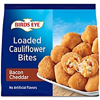 Birds Eye Loaded Cauliflower Bites Bacon Cheddar Flavor Frozen Vegetables - 12 Oz - Image 1