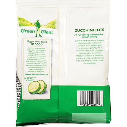 Green Giant Zucchini Tots- Parmesan Cheese - No Potato - 12 OZ - Image 6