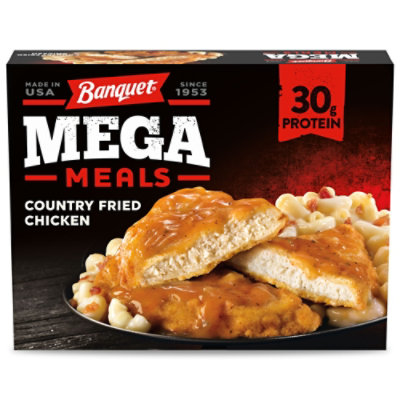 Banquet Mega Meals Country Fried Chicken Frozen Dinner - 16 Oz - Image 1