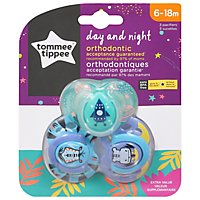 Tommee Tippee Day/night Pacifier 6/18m - 3 CT - Image 2