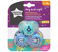 Tommee Tippee Day/night Pacifier 6/18m - 3 CT