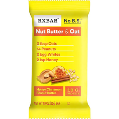 RXBAR Nut Butter and Oat Protein Bars Honey Cinnamon Peanut Butter Protein Snacks - 1.9 Oz - Image 3