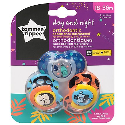 Tommee Tippee Day/night Pacifier 18-36m - 3 CT - Image 3