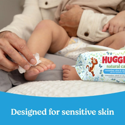 Huggies Natural Care Scented Cucumber Baby Wipes Flip-Top Packs 560 Wipes Total - 10 Count - Image 7