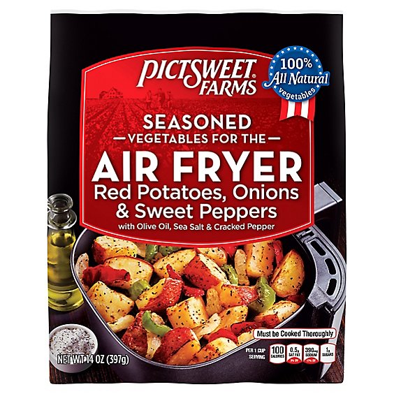 Pictsweet Farms Red Potatoes Onions & Sweet Peppers Seasoned Vegetables For Air Fryer - 14 Oz