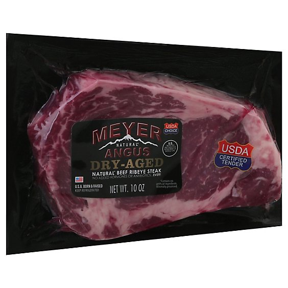 Meyer Natural Usda Choice Beef Ribeye Steak Dry Aged - 10 OZ