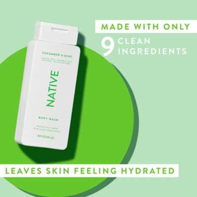 Native Cucumber & Mint Body Wash - 18 OZ - Image 6