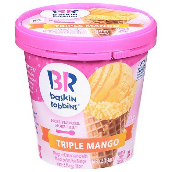 Baskin Robbins Triple Mango Ice Cream - 14 FZ