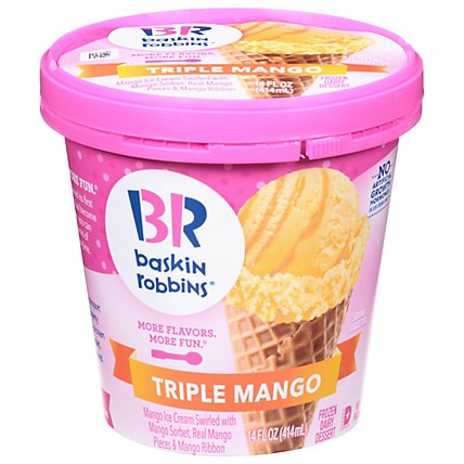 Baskin Robbins Triple Mango Ice Cream - 14 FZ - Image 1