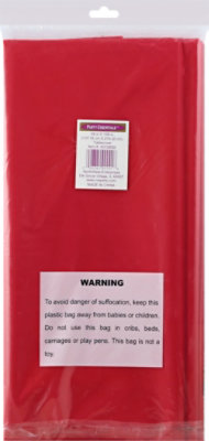 Northwest Enterprises Red Plastic Tablecover - Each - Image 3