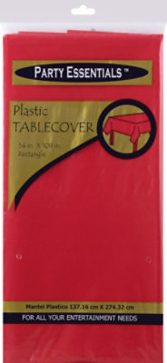 Northwest Enterprises Red Plastic Tablecover - Each - Image 2