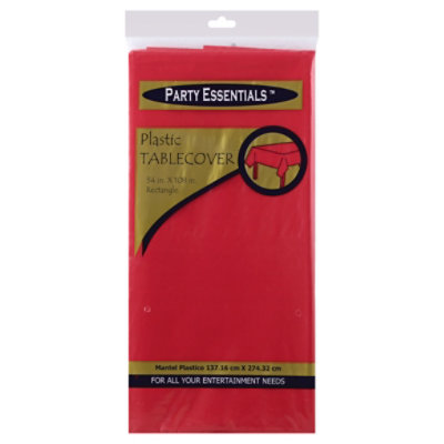 Northwest Enterprises Red Plastic Tablecover - Each - Image 1