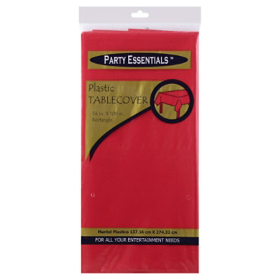 Party Essentials Tablecover Red - 1 EA - Image 1