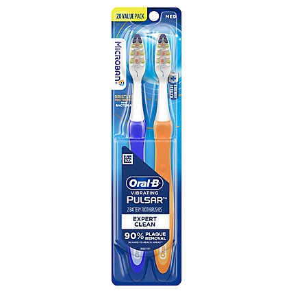 Oral B Pulsar Expert Clean Battery Tb Med 2ct - 2 CT - Image 1