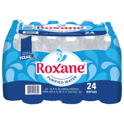 Roxane Purified Water Case Of 500ml Bottles - 24-16.9 FZ - tomthumb