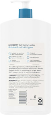 Lubriderm Daily Moisture Body Lotion Fragrance-free - 24 FZ - Image 5