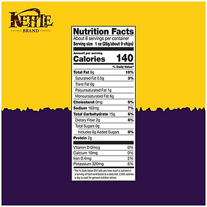 Kettle Brand Sea Salt Kettle Chips - 7.5 Oz - Image 5