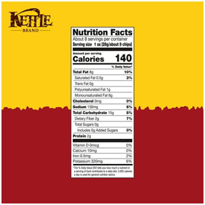 Kettle Brand Krinkle Cut Habanero Lime Kettle Potato Chips - 7.5 Oz - Image 3