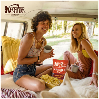 Kettle Brand Krinkle Cut Habanero Lime Kettle Potato Chips - 7.5 Oz - Image 2