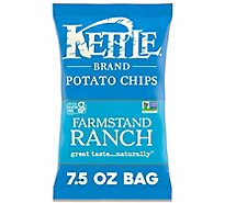 Kettle Brand Ranch Potato Chips- 7.5 Oz