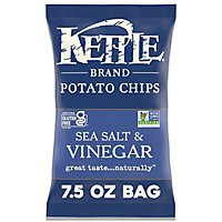 Kettle Brand Sea Salt and Vinegar Potato Chips - 7.5 Oz - Image 2