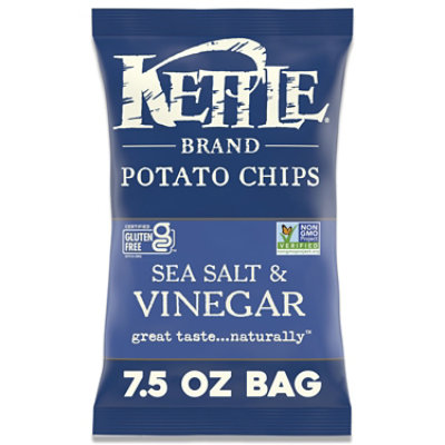 Kettle Brand Sea Salt and Vinegar Kettle Potato Chips - 7.5 Oz - Image 1