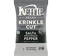 Kettle Foods Salt And Pepper Kettle Chips - 7.5 Oz