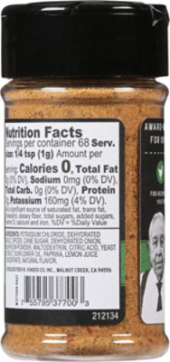 Kinders Spice No Salt Garlic Herb - 2.4 OZ - Image 6